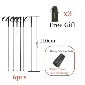 5-Section Ultralight Carbon Fiber Trekking Pole